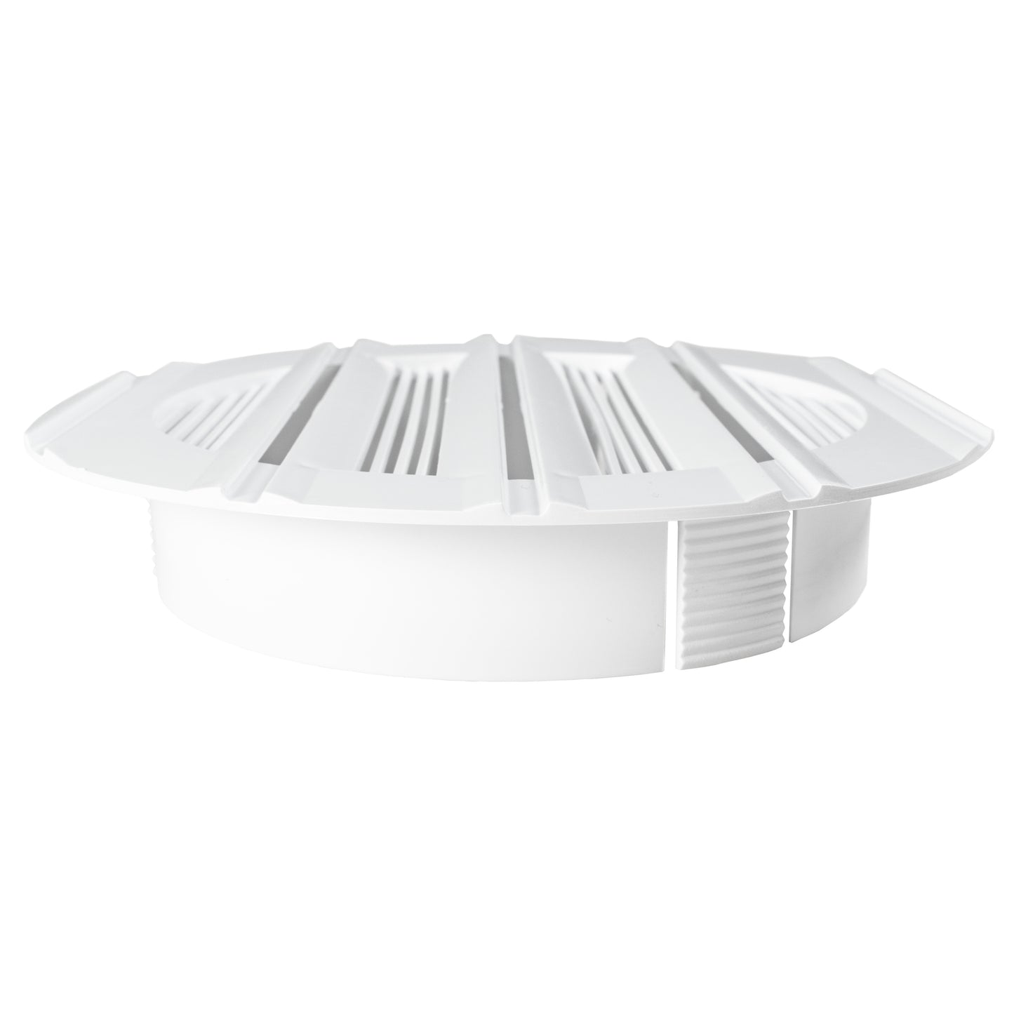 Louvre Vent Round Bella 100mm White