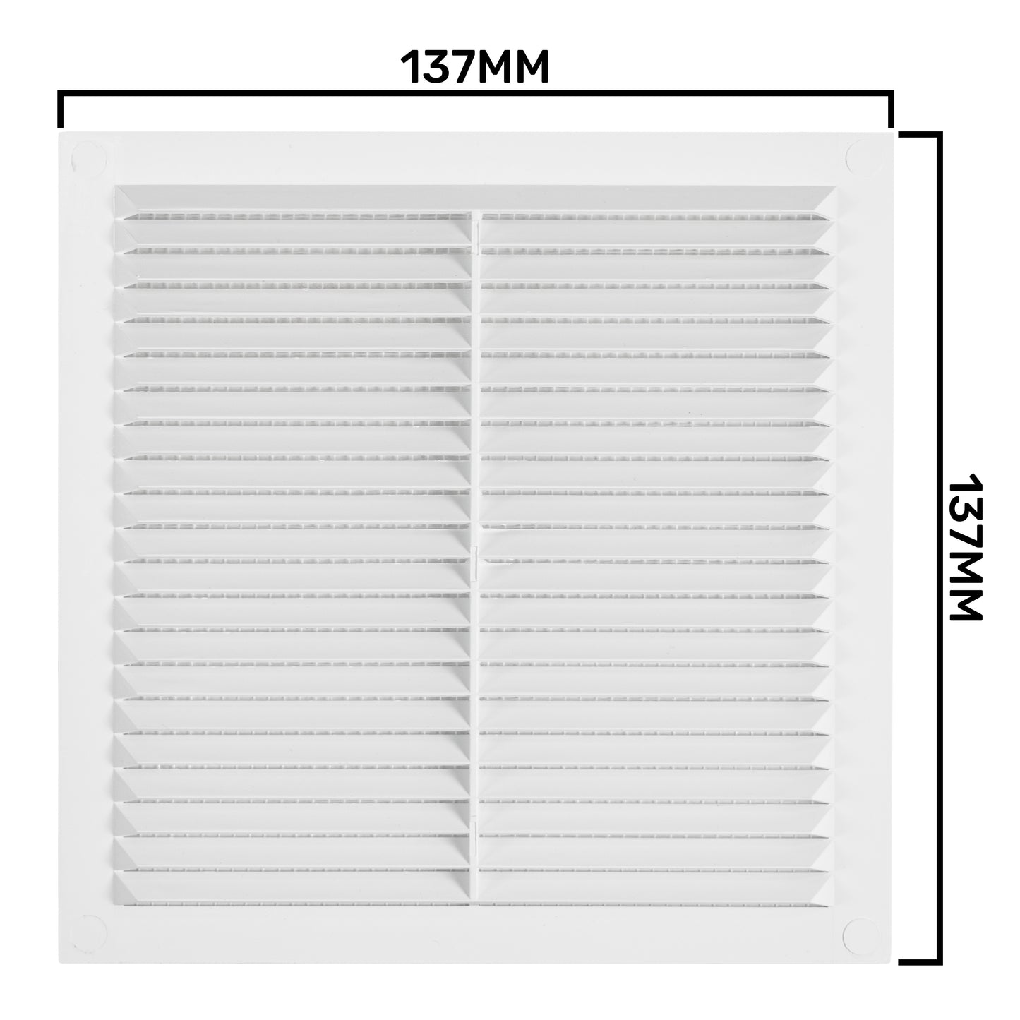 Louvre Vent D/140W 140mm X 140mm with Fly Screen