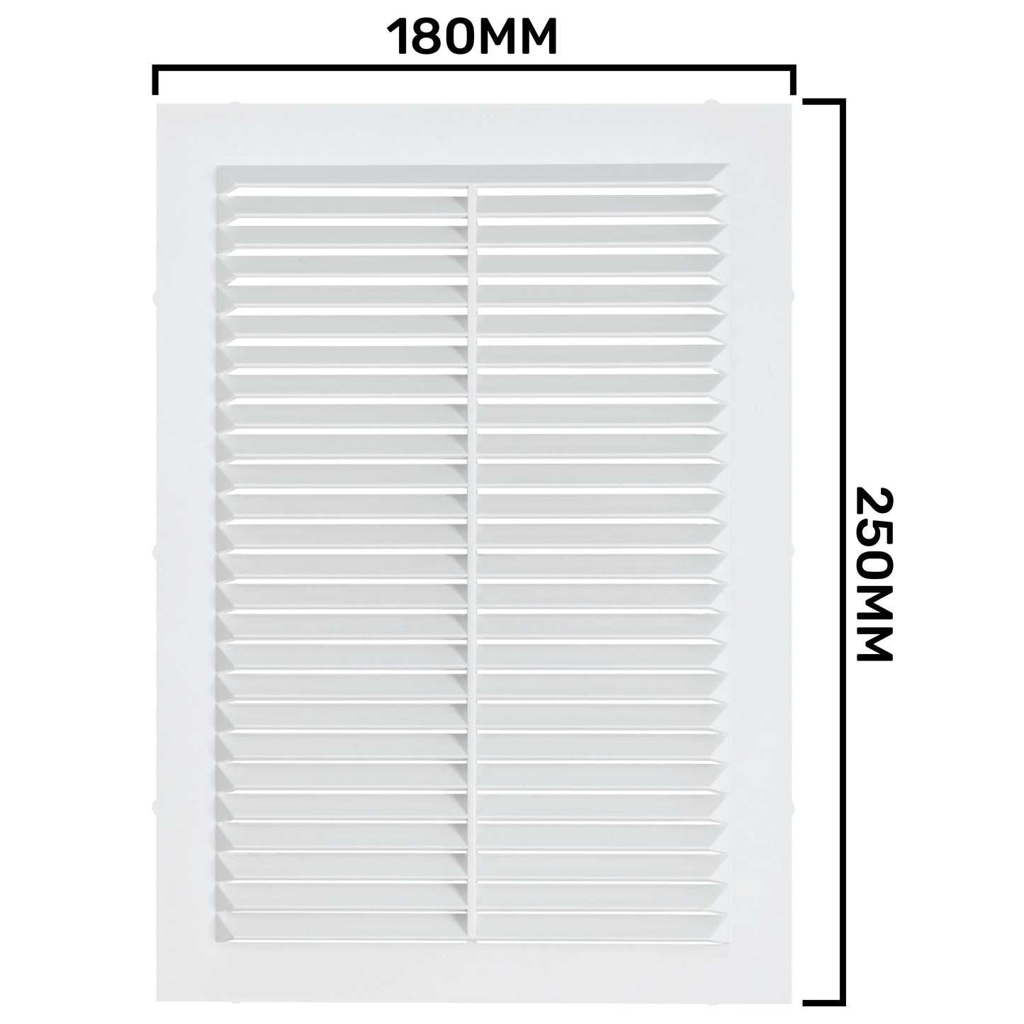 Louvre Vent D/180X250RW Classic 180mm X 250mm with Fly Screen
