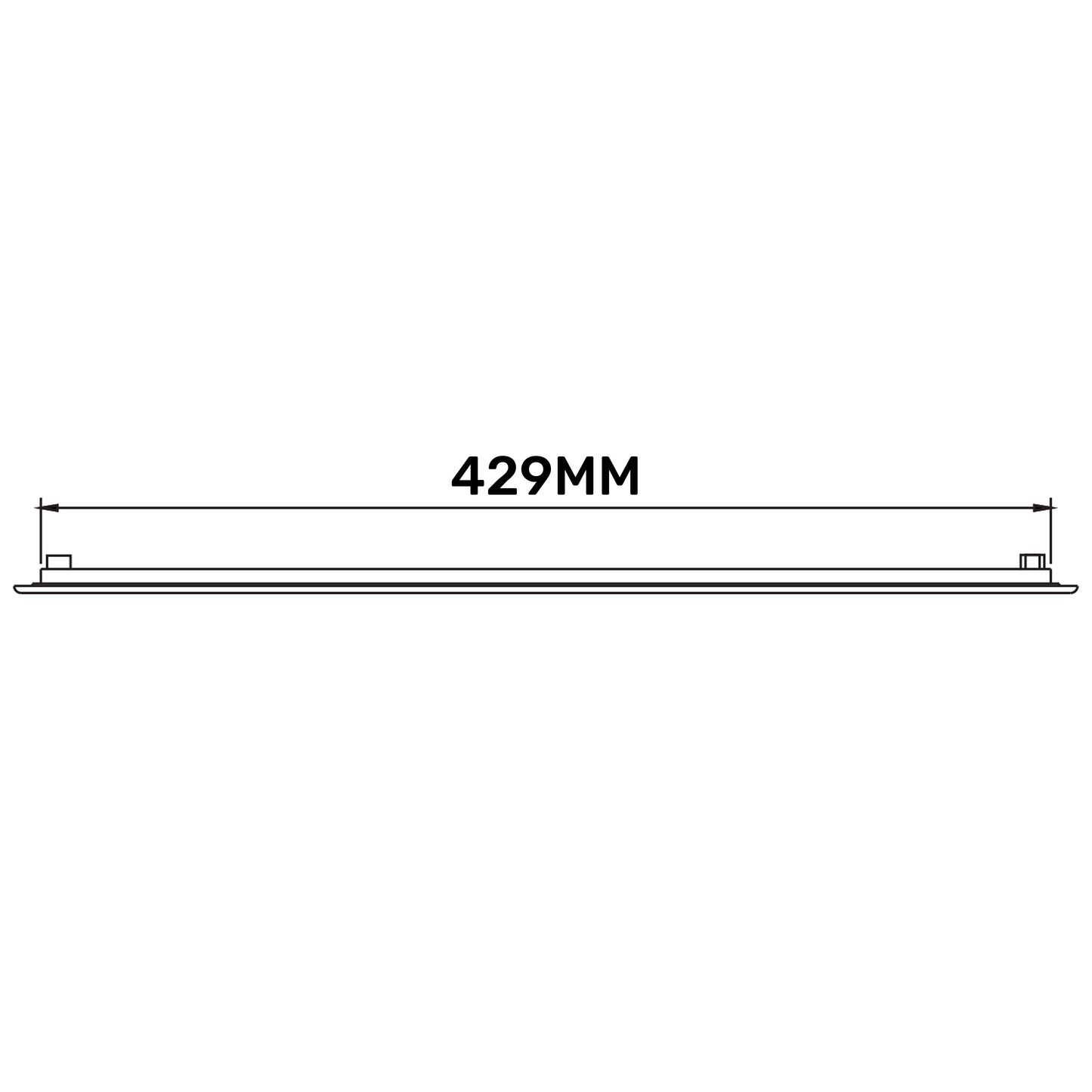 Louvre Vent D/430X110RW Classic 430mm X 110mm with Fly Screen