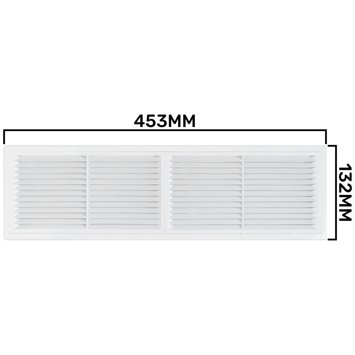 Louvre Vent D/430X110RW Classic 430mm X 110mm with Fly Screen