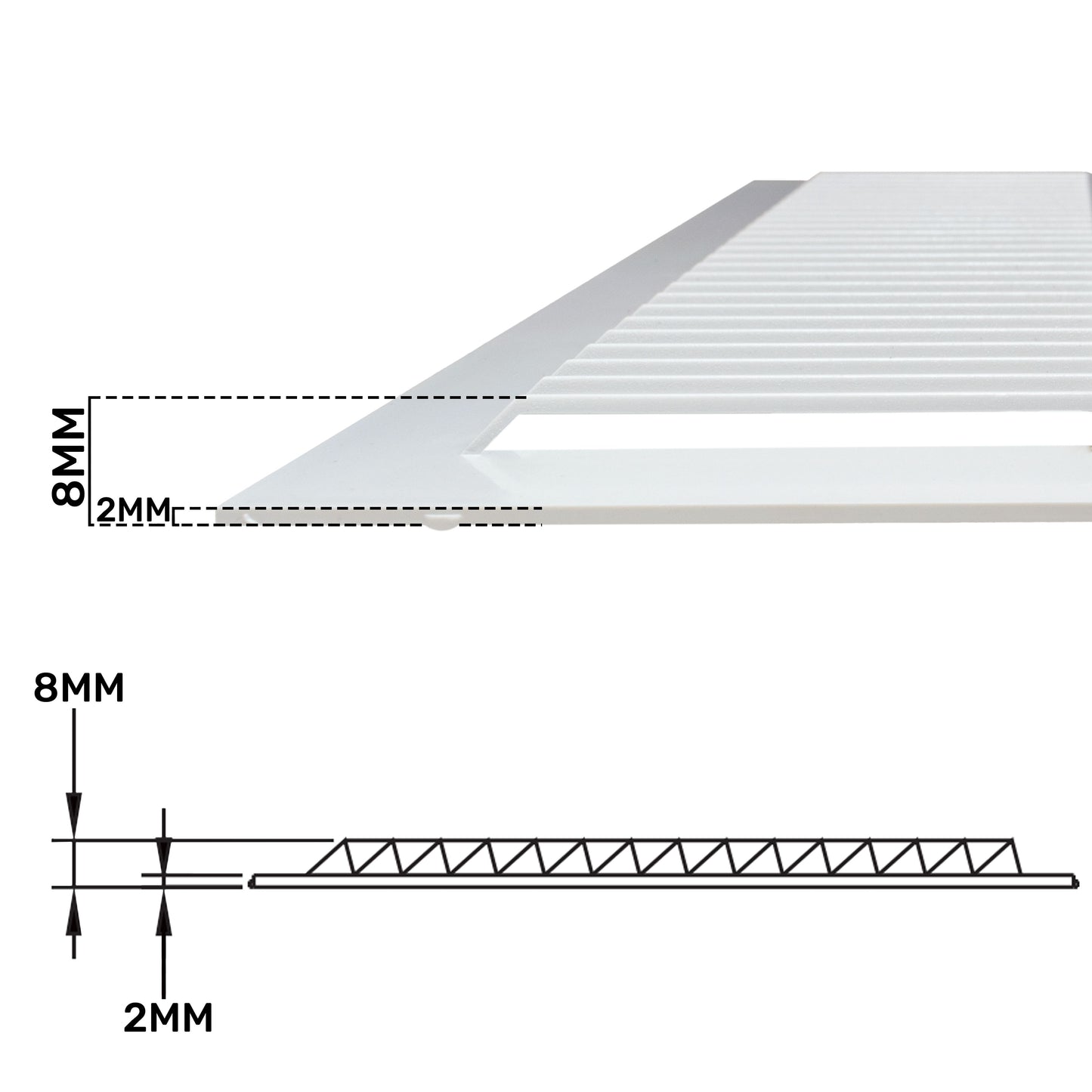 Louvre Vent D/195W 195mm X 195mm with Fly Screen