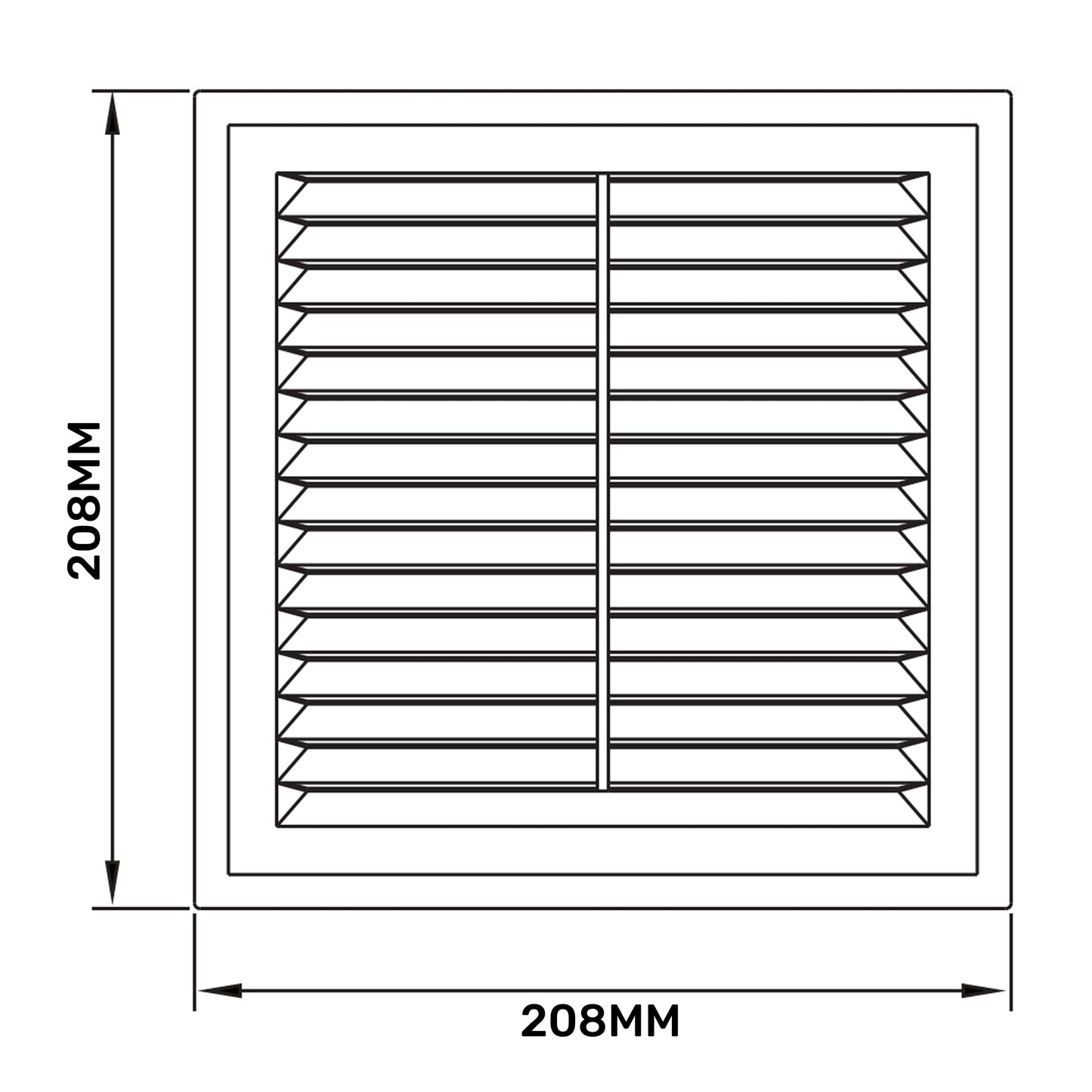 Louvre Vent D/210RW Classic 210mm