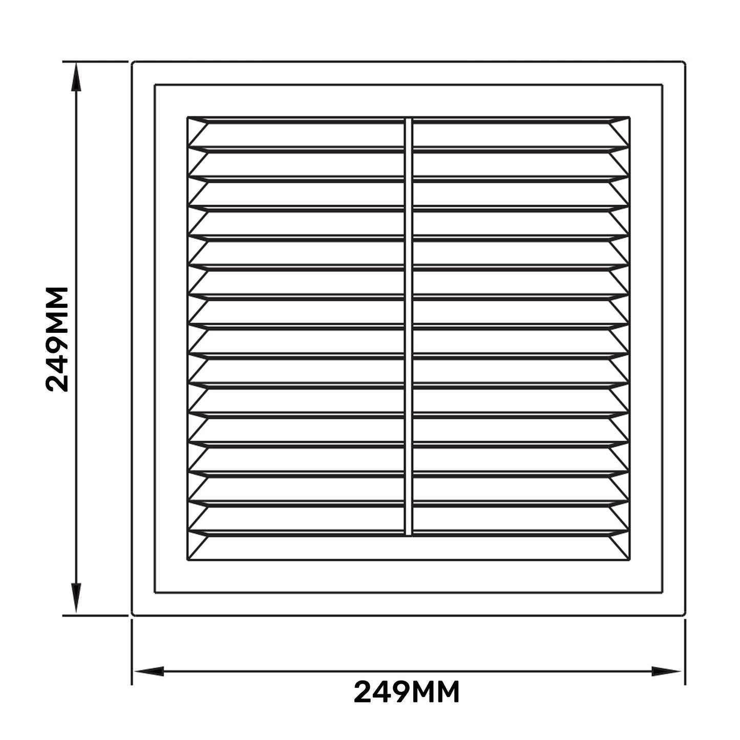 Louvre Vent D/250RW Classic 250mm