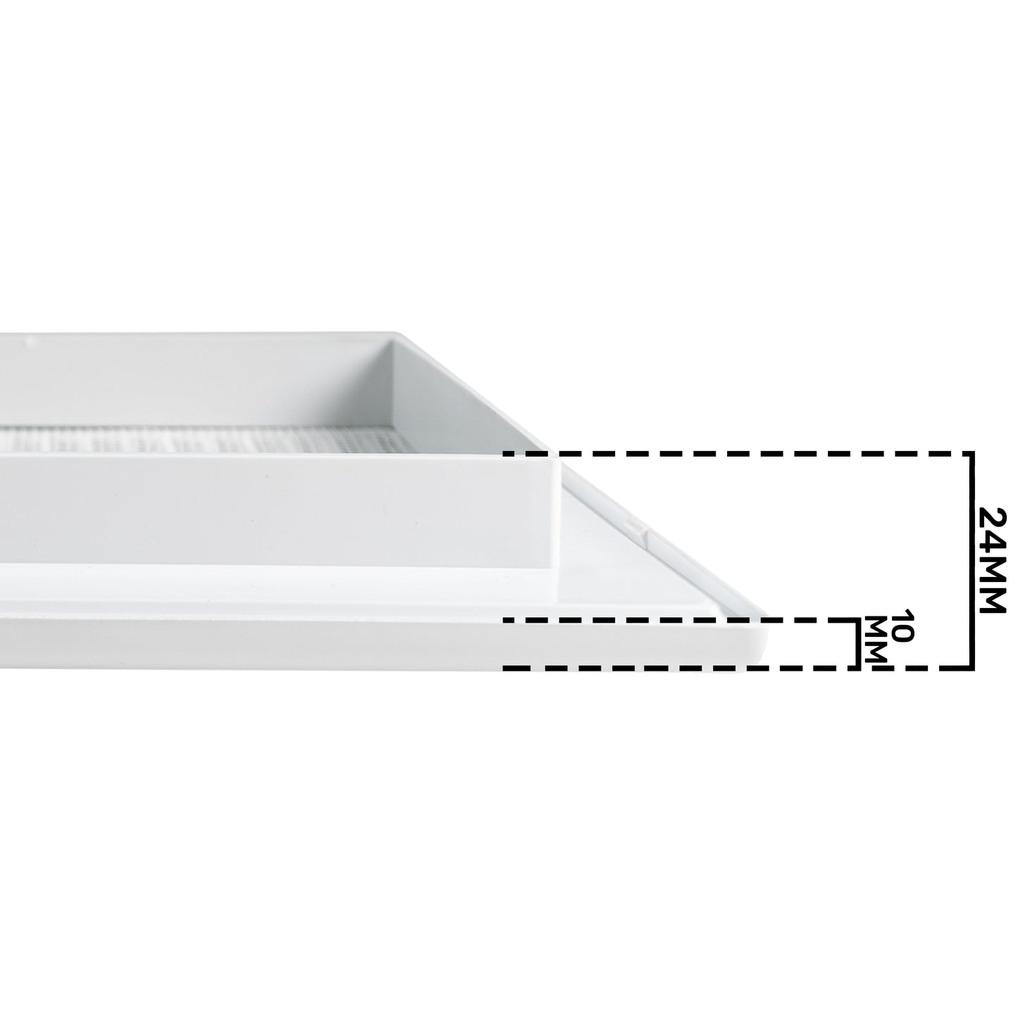 Louvre Vent White DL/90X240RW LUX With Fly Mesh