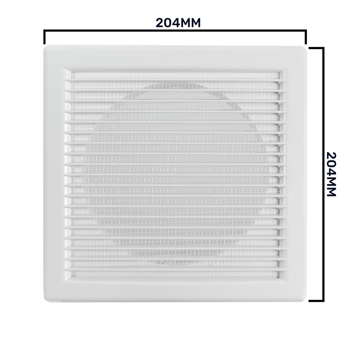 Louvre Vent White DL/150 RW LUX With Fly Mesh
