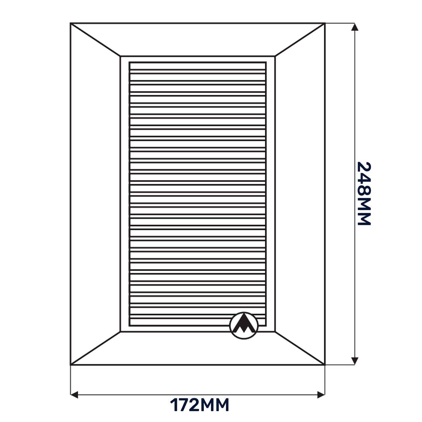 Louvre Vent Duo Smart 140/210 140mm X 210mm With Fly Mesh