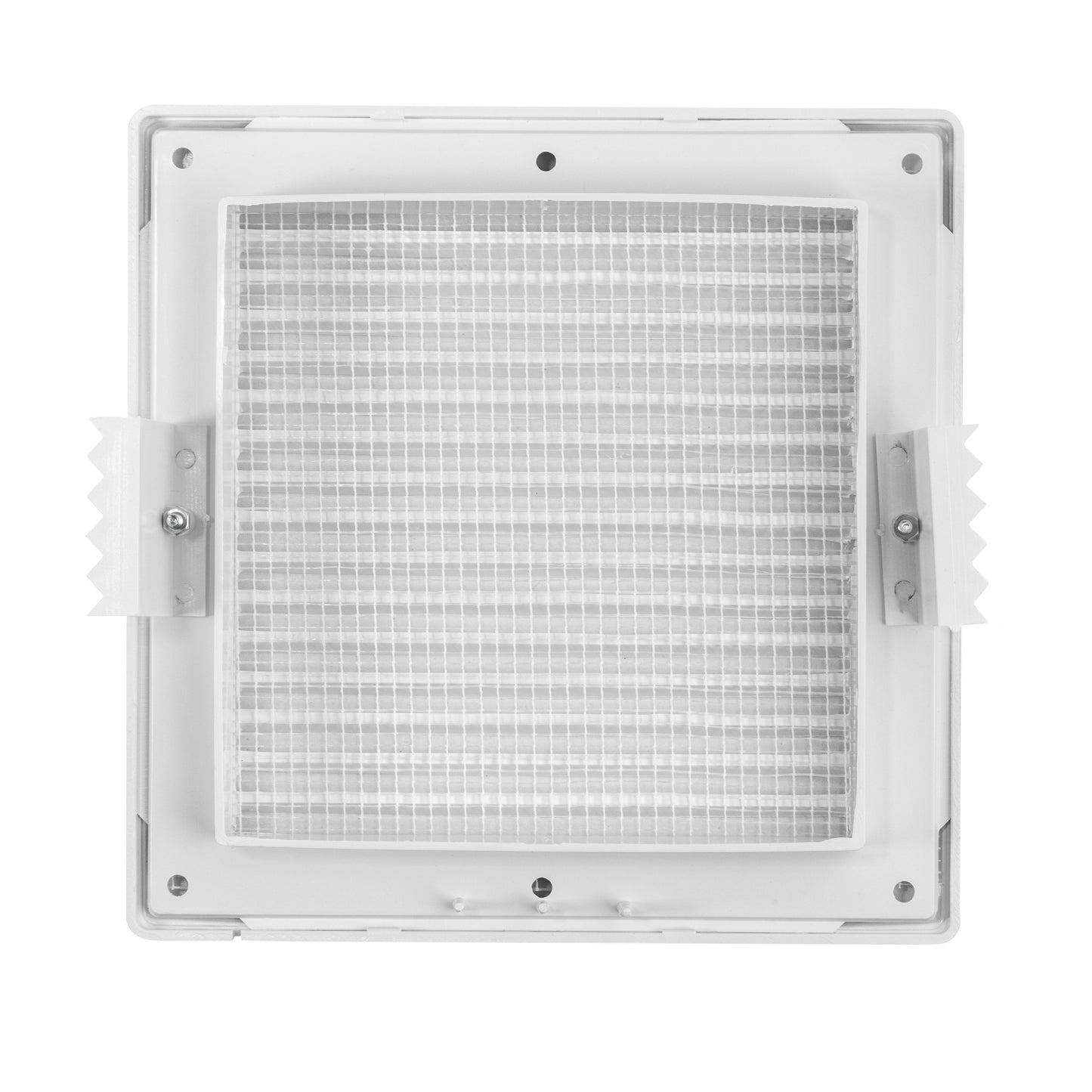 Louvre Vent White Duo Smart 165 With Fly Mesh