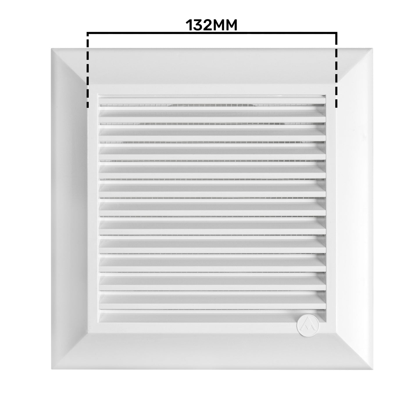 Louvre Vent White Duo Smart 135 fi 125mm With Fly Mesh