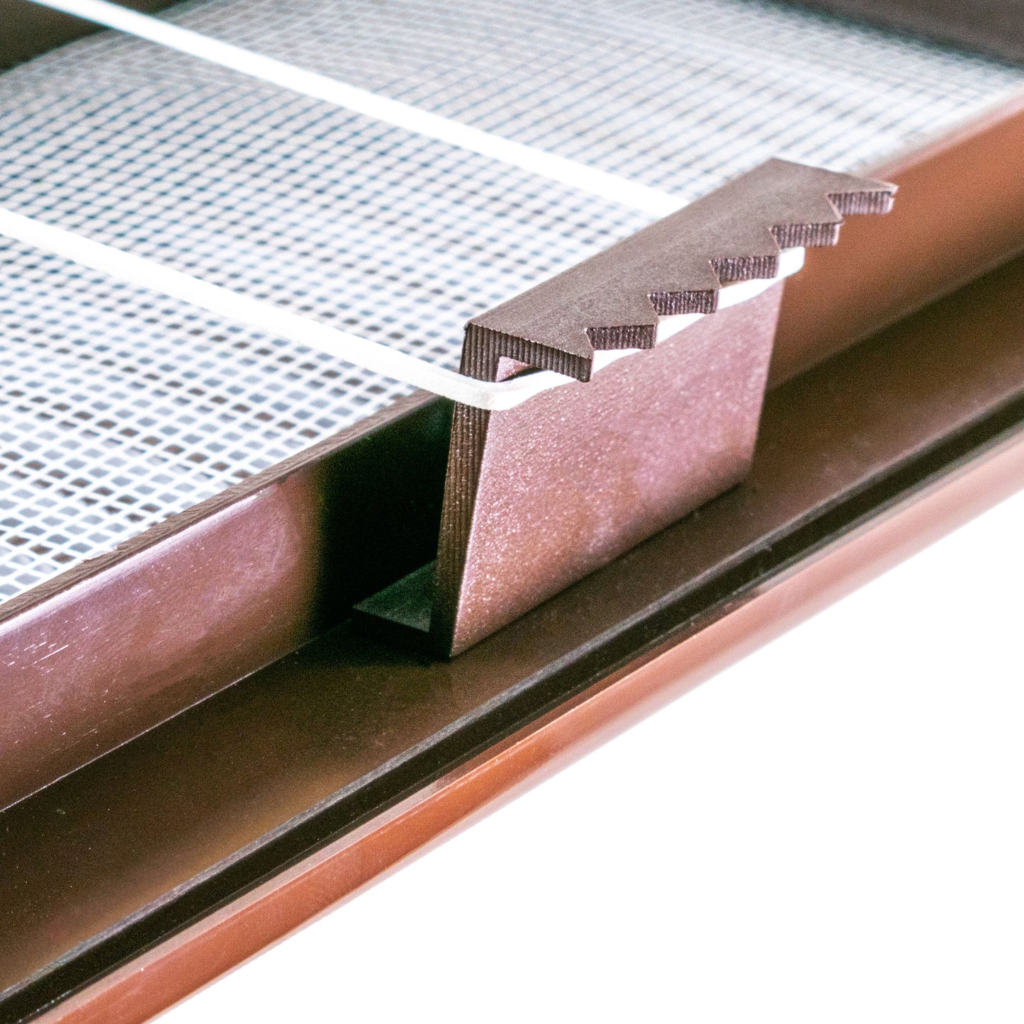 Louvre Vent Duo Smart 90/240 Brown 90mm x 240mm With Fly Mesh