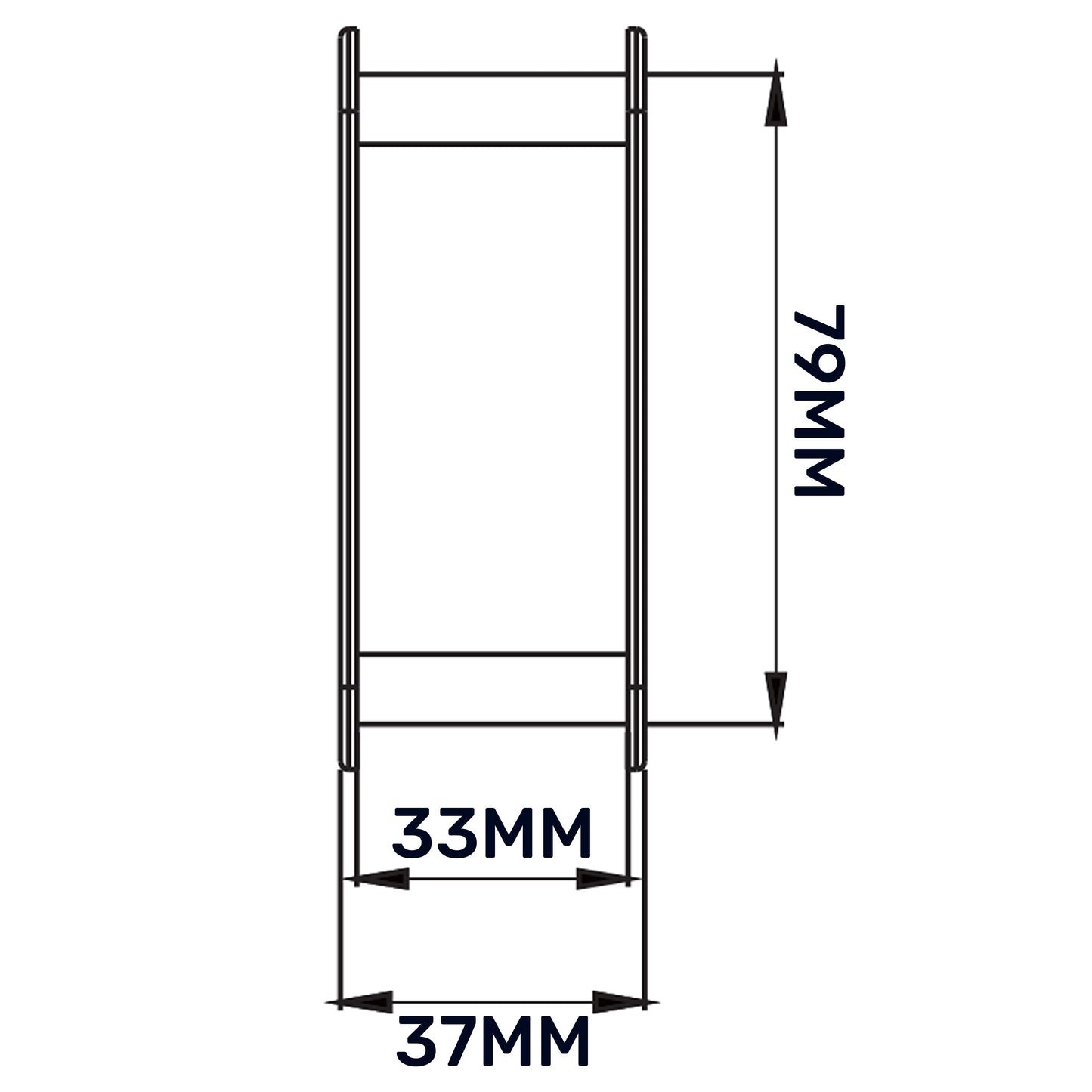 Door Louvre Vent KD 70mm—450mm