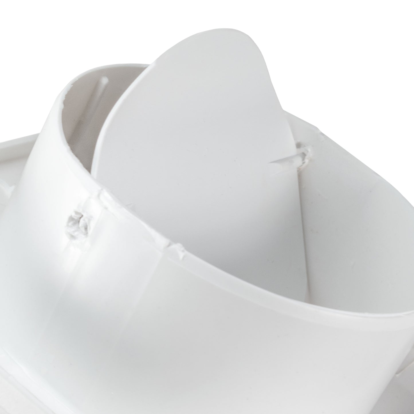 Through Wall Ventilation Kit DL0163 Louvre Vent with White External Vent