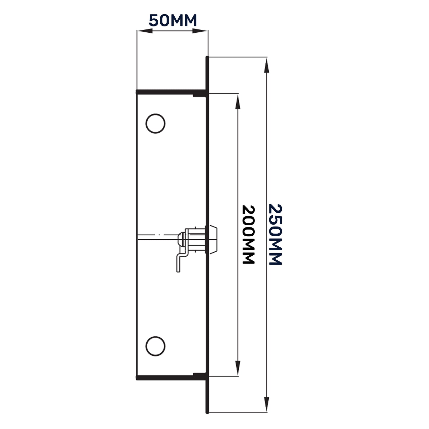 Access Panel Door Metal With Lock, White 200mm x 200mm