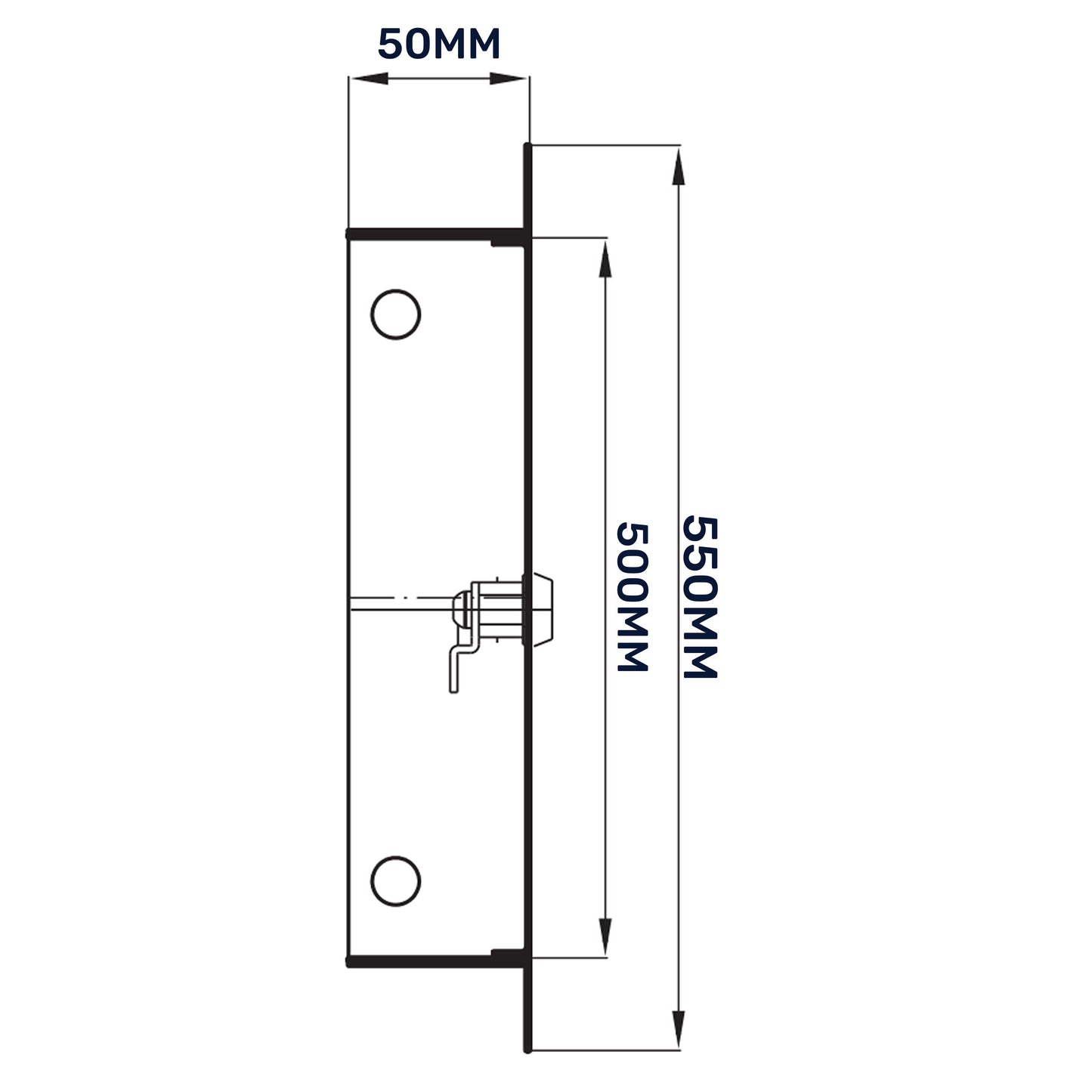 Access Panel Door Metal With Lock, White 500mm x 500mm