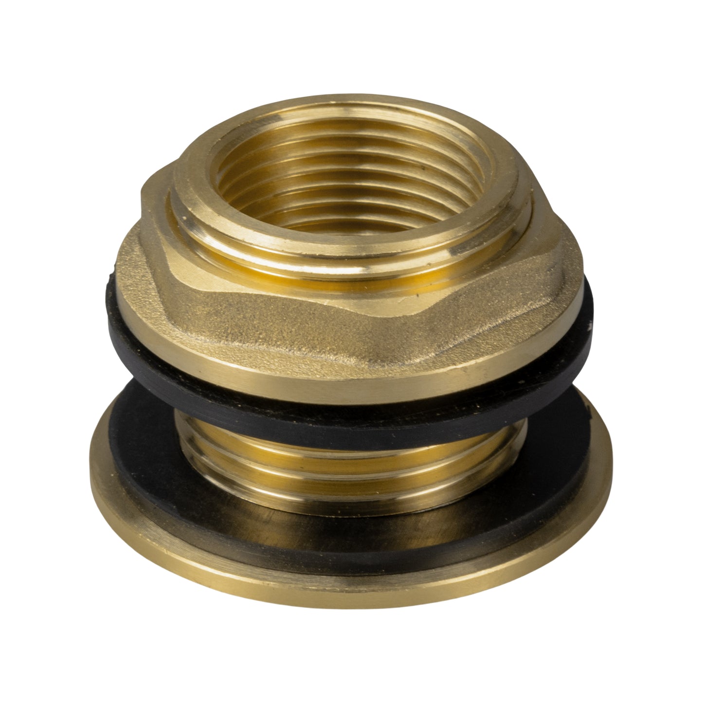 Water Butt Brass Kit 3/4" with Extended Brass Chrome Tap ½” Barb