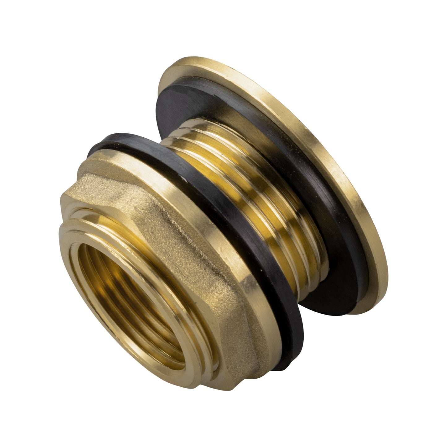 Water Butt Brass Kit 3/4" with Extended Brass Chrome Tap ½” Barb