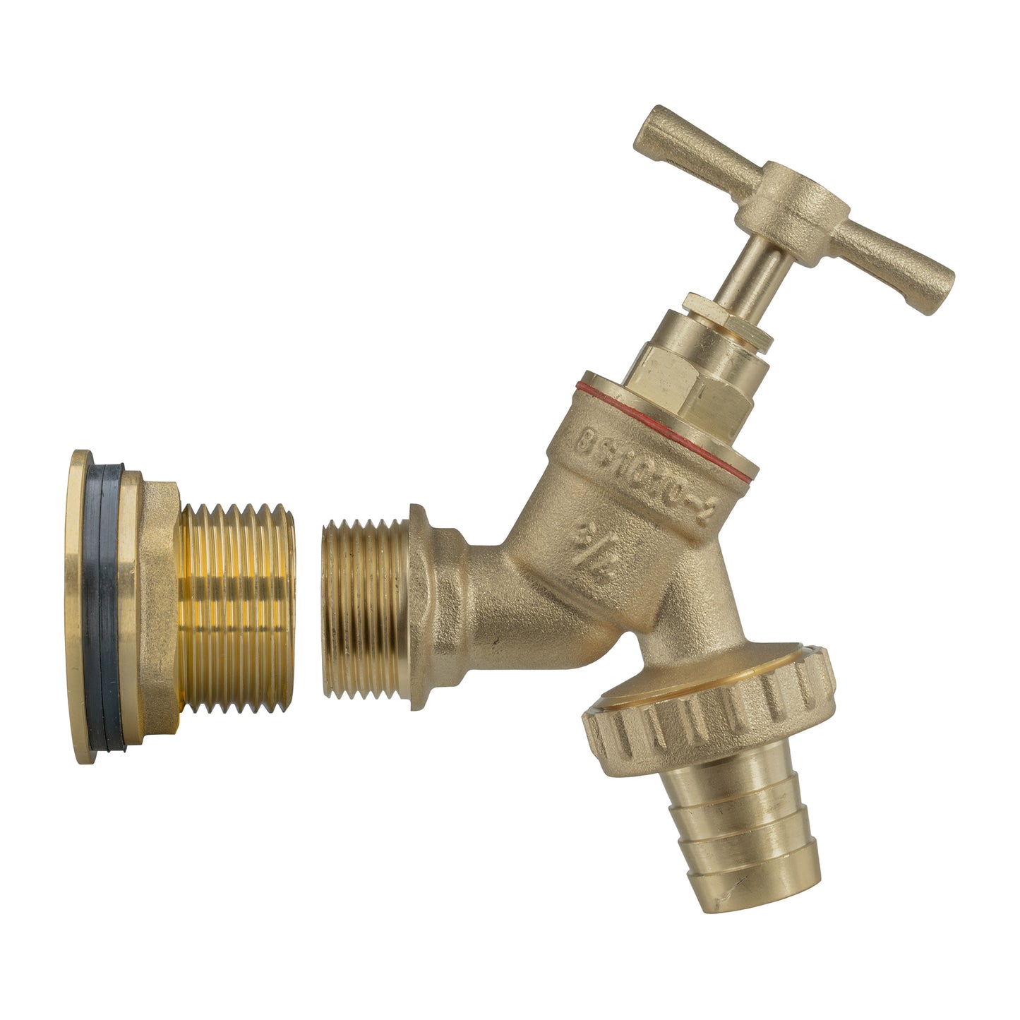 Water Butt Brass Kit 1" with Brass Barbed Tap