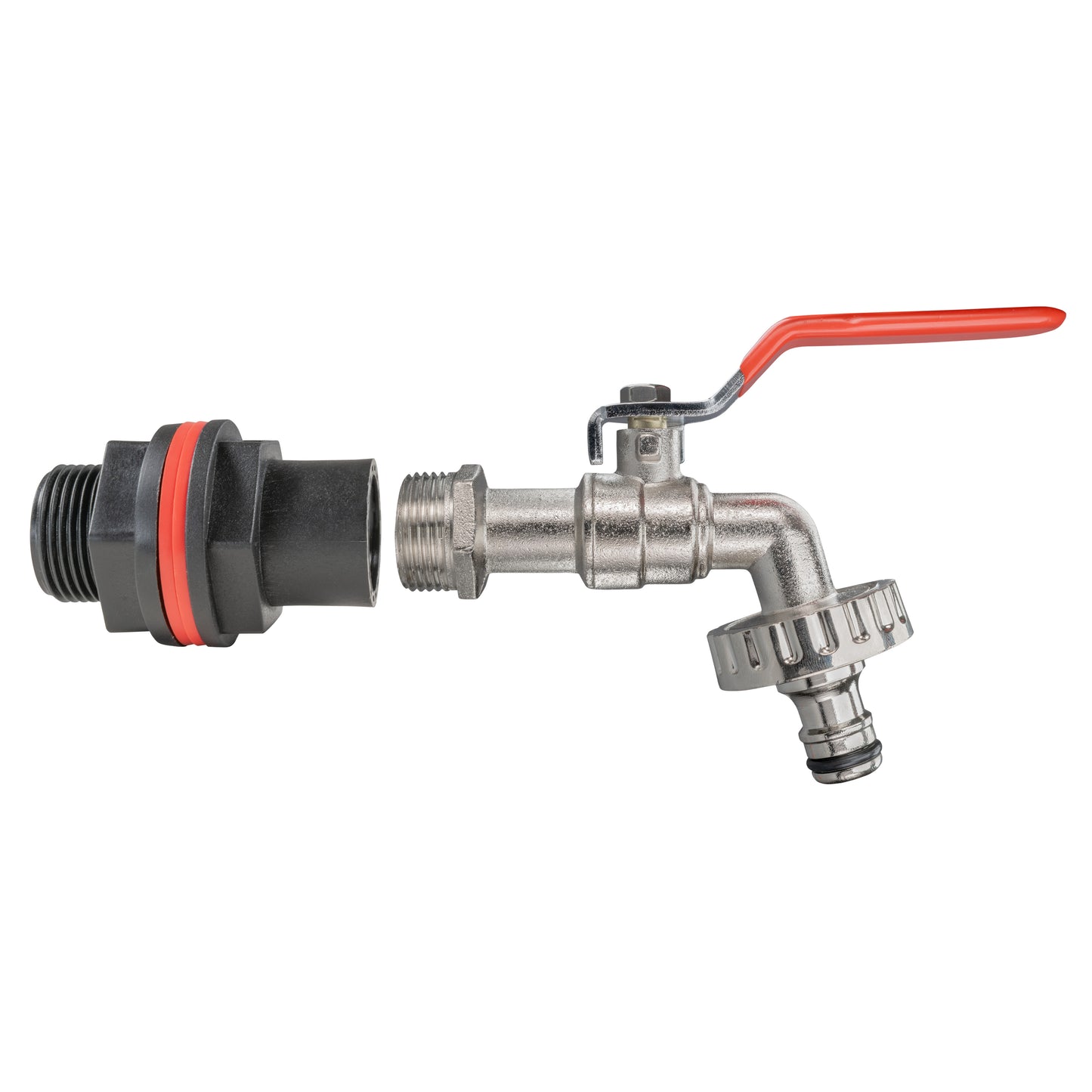 Water Butt Kit 3/4" with Quick Connect Lever Tap