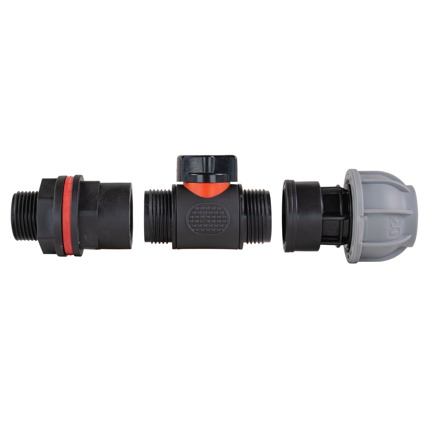 Water Butt Kit 3/4" with In-Line Valve + 25mm MDPE Joiner and Drill Bit
