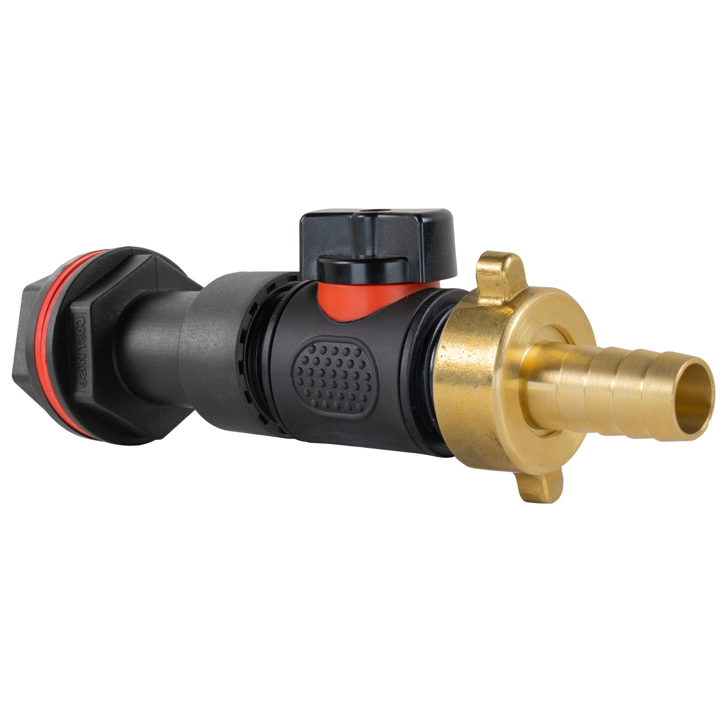 Water Butt Extension Kit 3/4" with In-Line Valve + Brass 1/2" Barb and Drill Bit