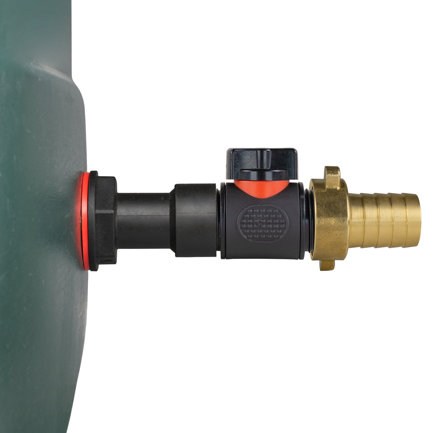 Water Butt Extension Kit 3/4" with In-Line Valve + Brass 3/4" Barb and Drill Bit