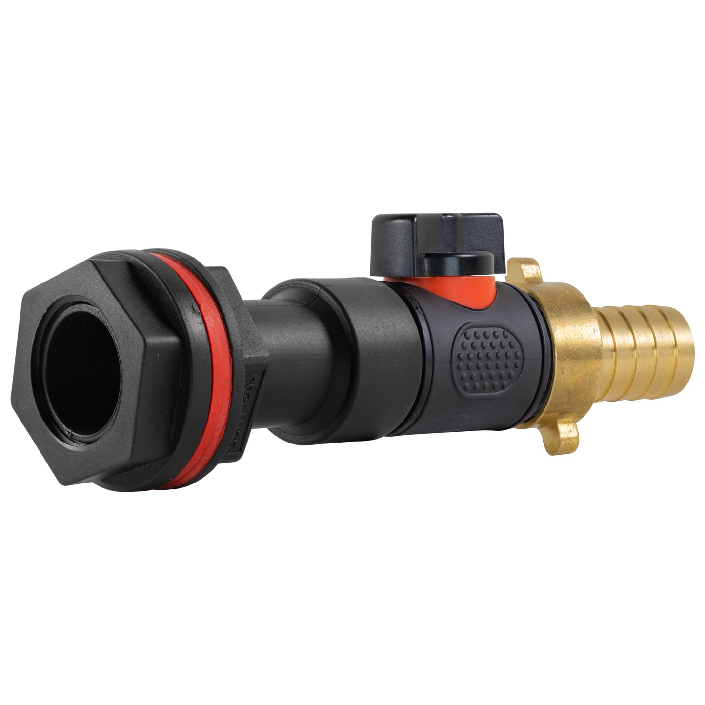 Water Butt Extension Kit 3/4" with In-Line Valve + Brass 3/4" Barb and Drill Bit