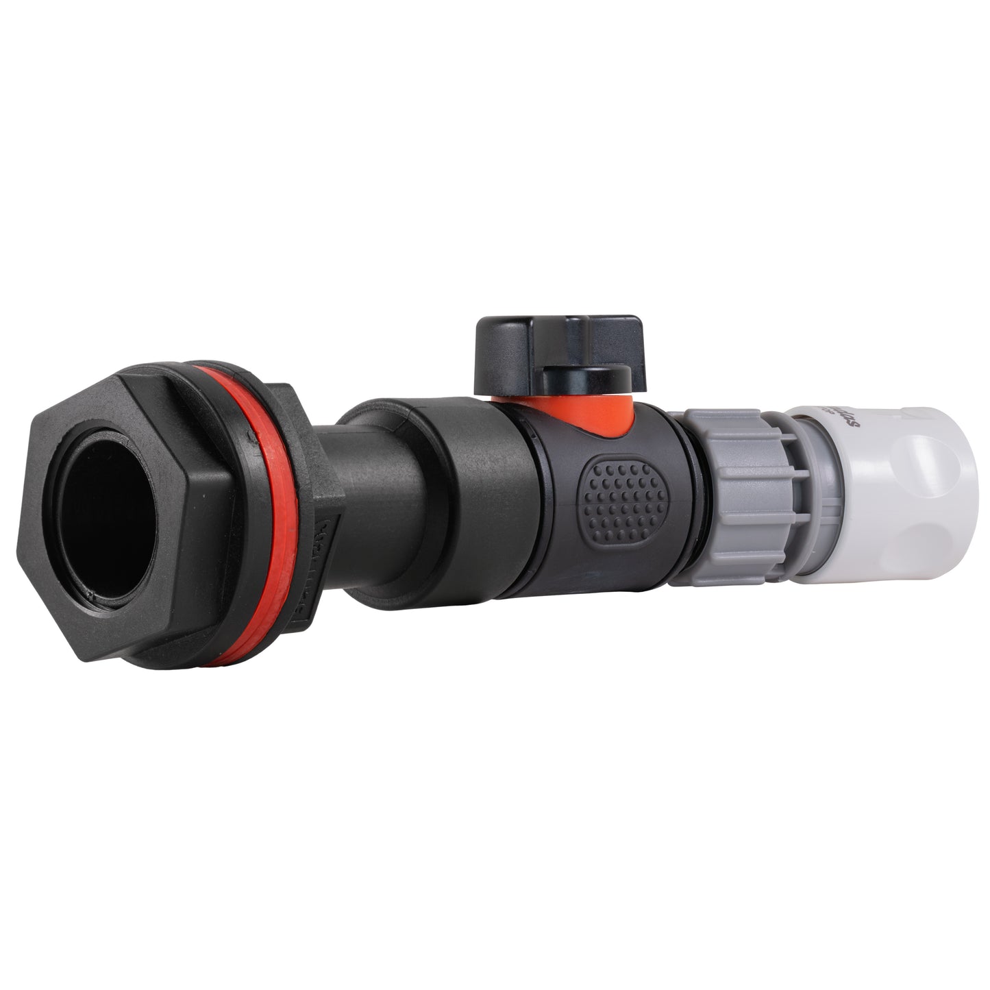 Water Butt Extension Kit 3/4" with In-Line Valve + Female Quick Connector WL and Drill Bit