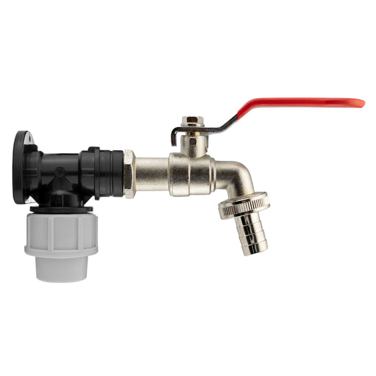 Wall Flange Kit 20mm MDPE - Lever Tap 1/2"