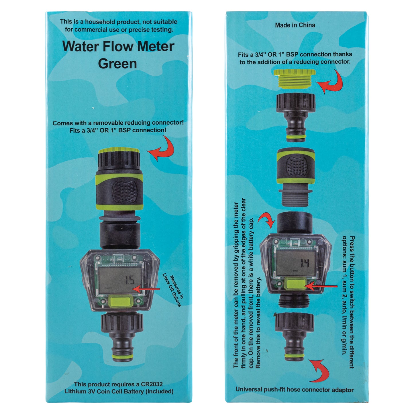Water Flow Meter Green