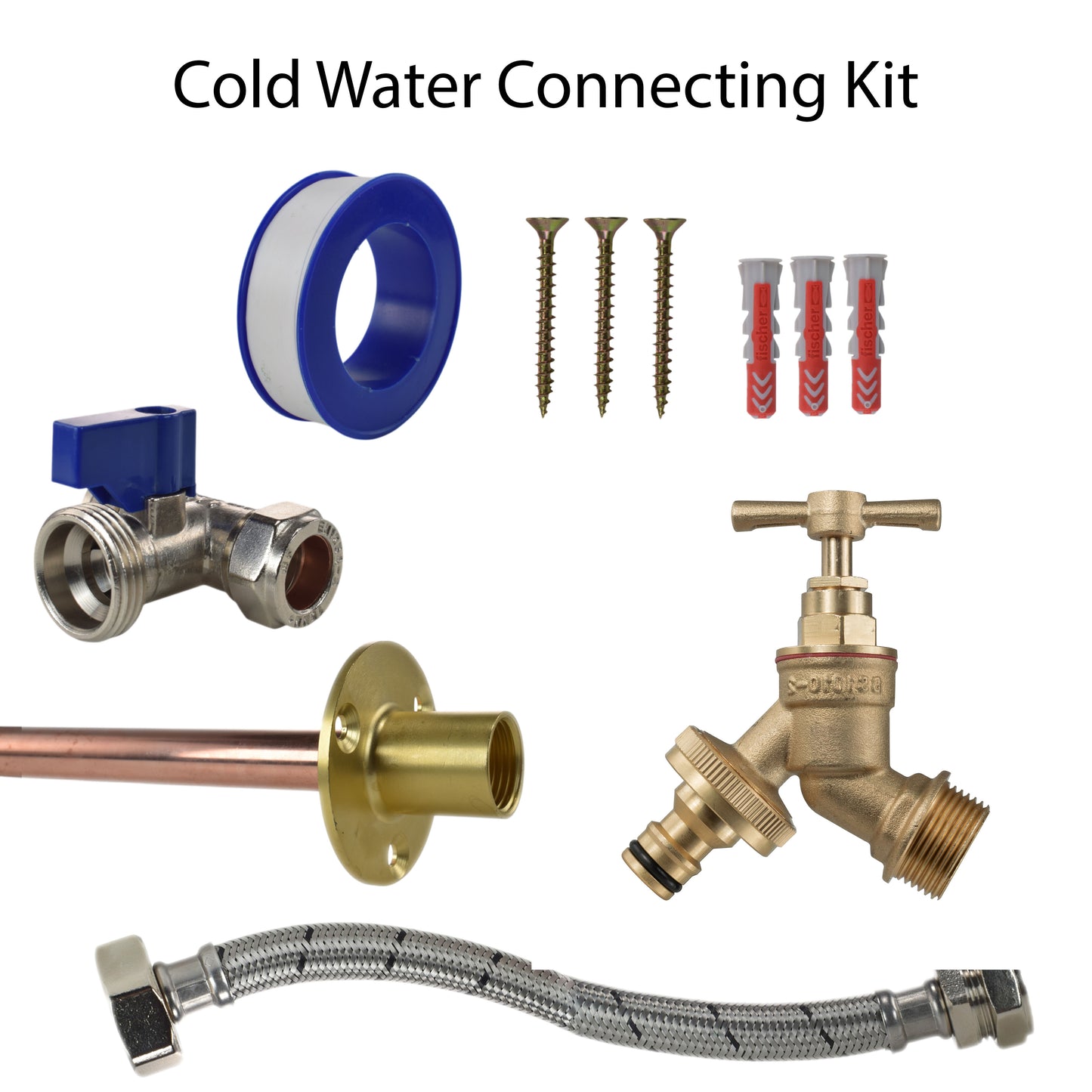 Brass Quick Connect Bib Tap STANDARD Connection Kit