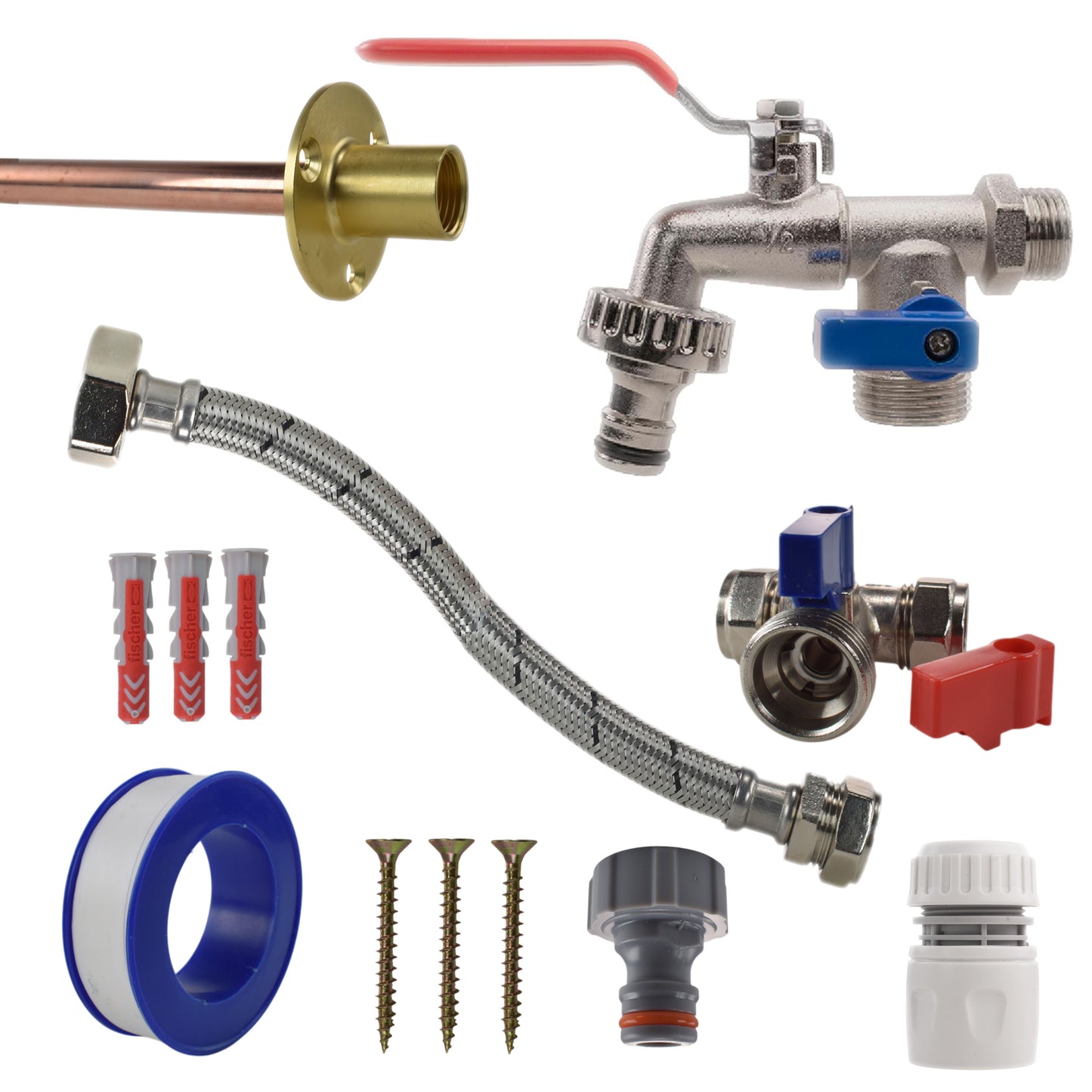 Double Lever Tap STANDARD Connection Kit