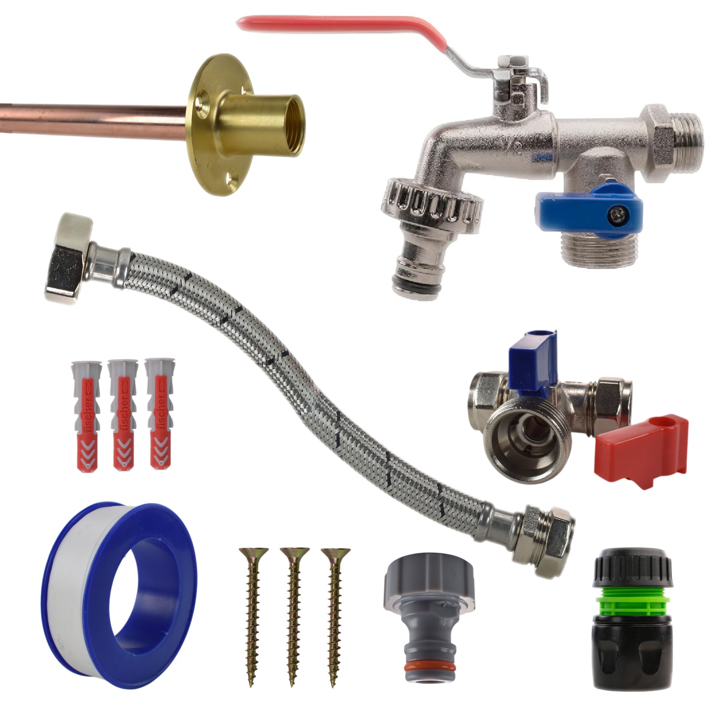 Double Lever Tap STANDARD Connection Kit