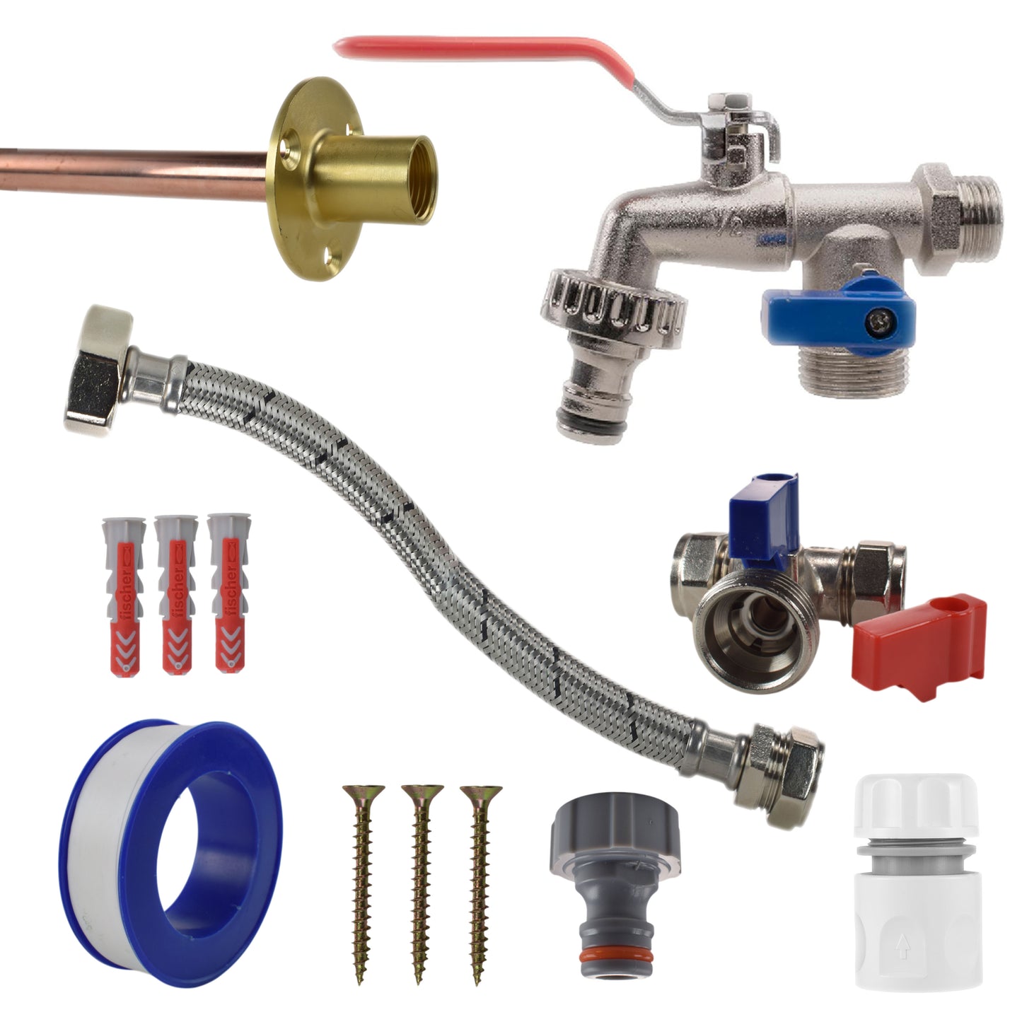 Double Lever Tap STANDARD Connection Kit