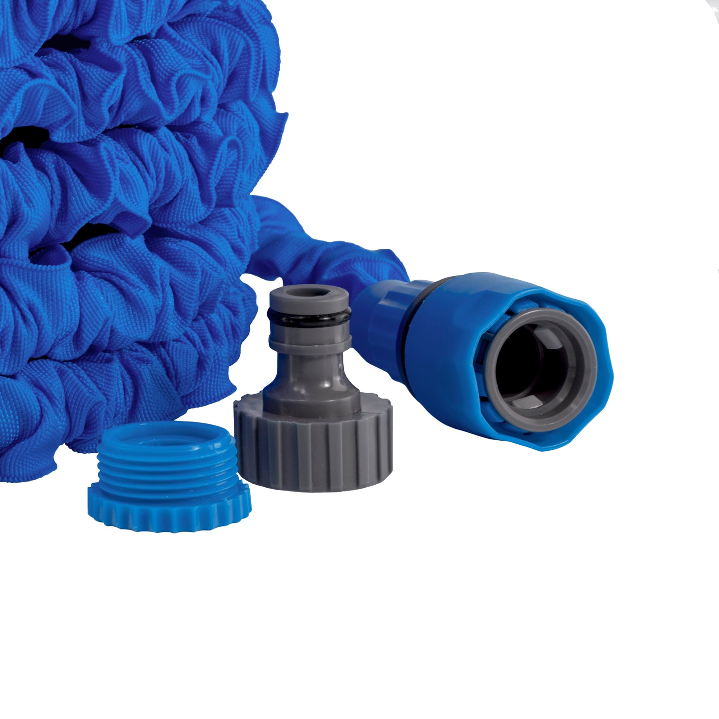 Expanding Trick Hose 7.5m - 22m Blue
