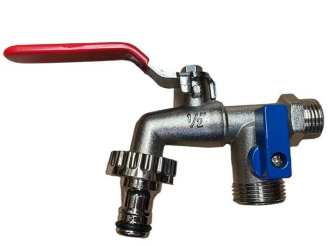Double Garden Tap 1/2" BSPM Inlet