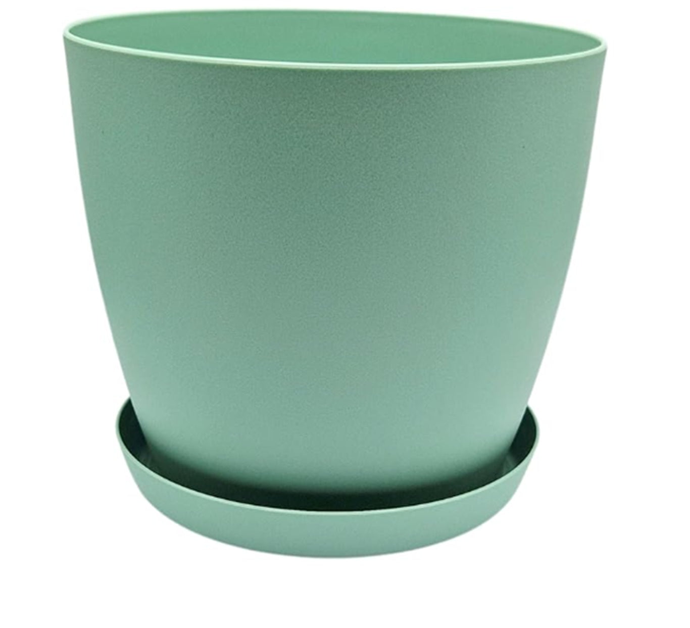 X0028KA4ZJx1, Please pack as singe unit 20cm green matt with saucer - NOT Glossy -Matt please
