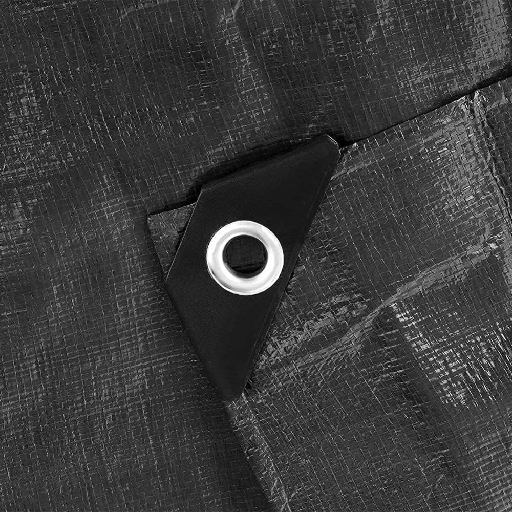 Black/Silver L-Grade Tarpaulin 6m x 10m