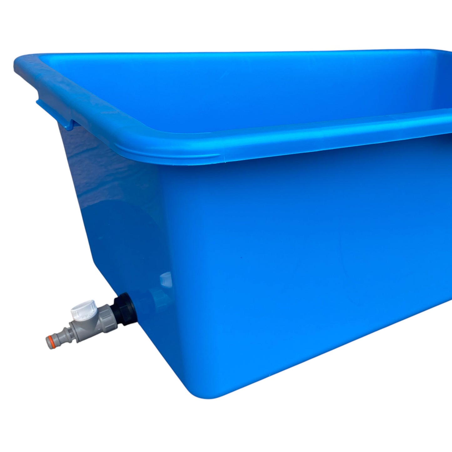 Blue Dog Bath with Drain Valve (WL)
