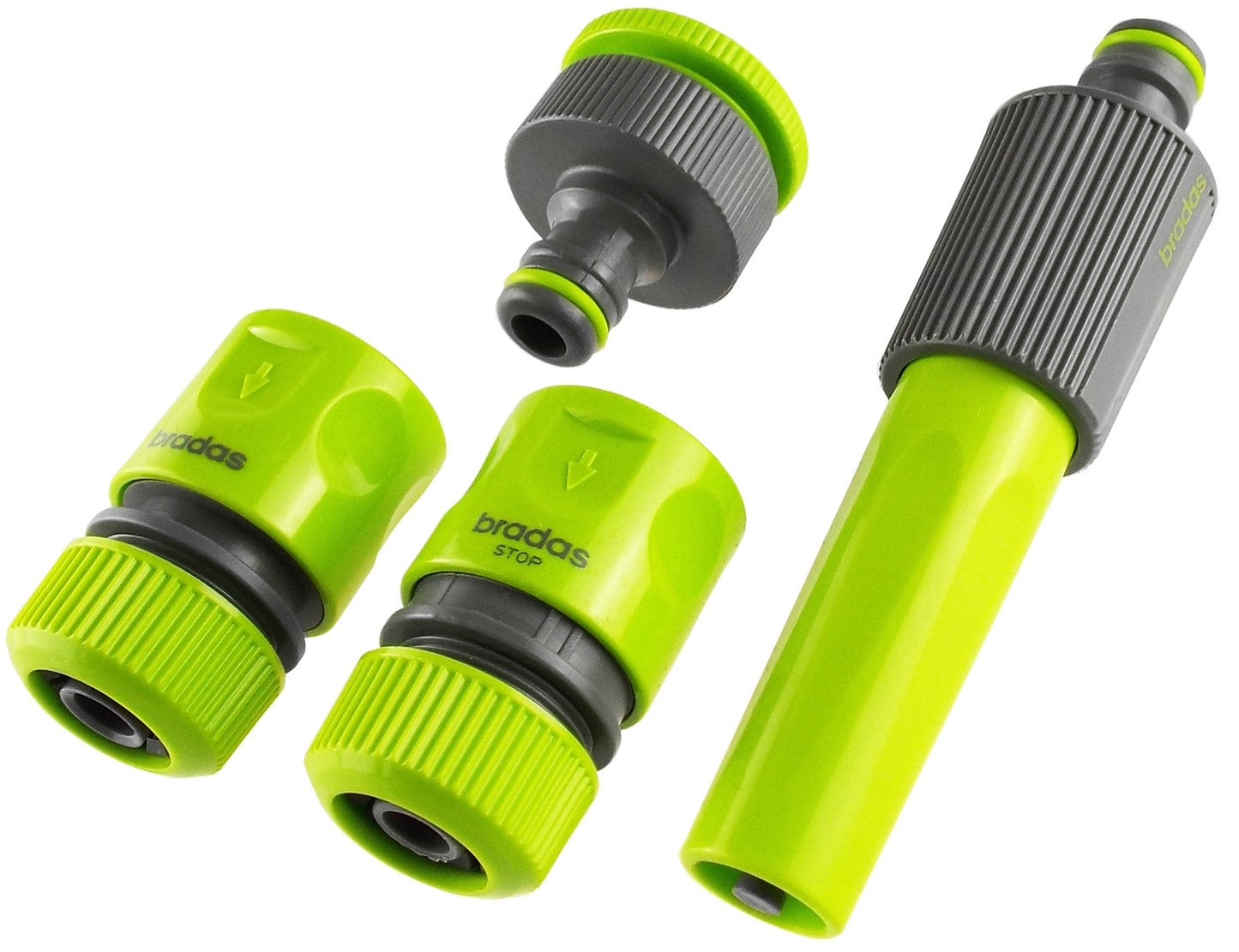 Hose Connectors Set With Nozzle Lime