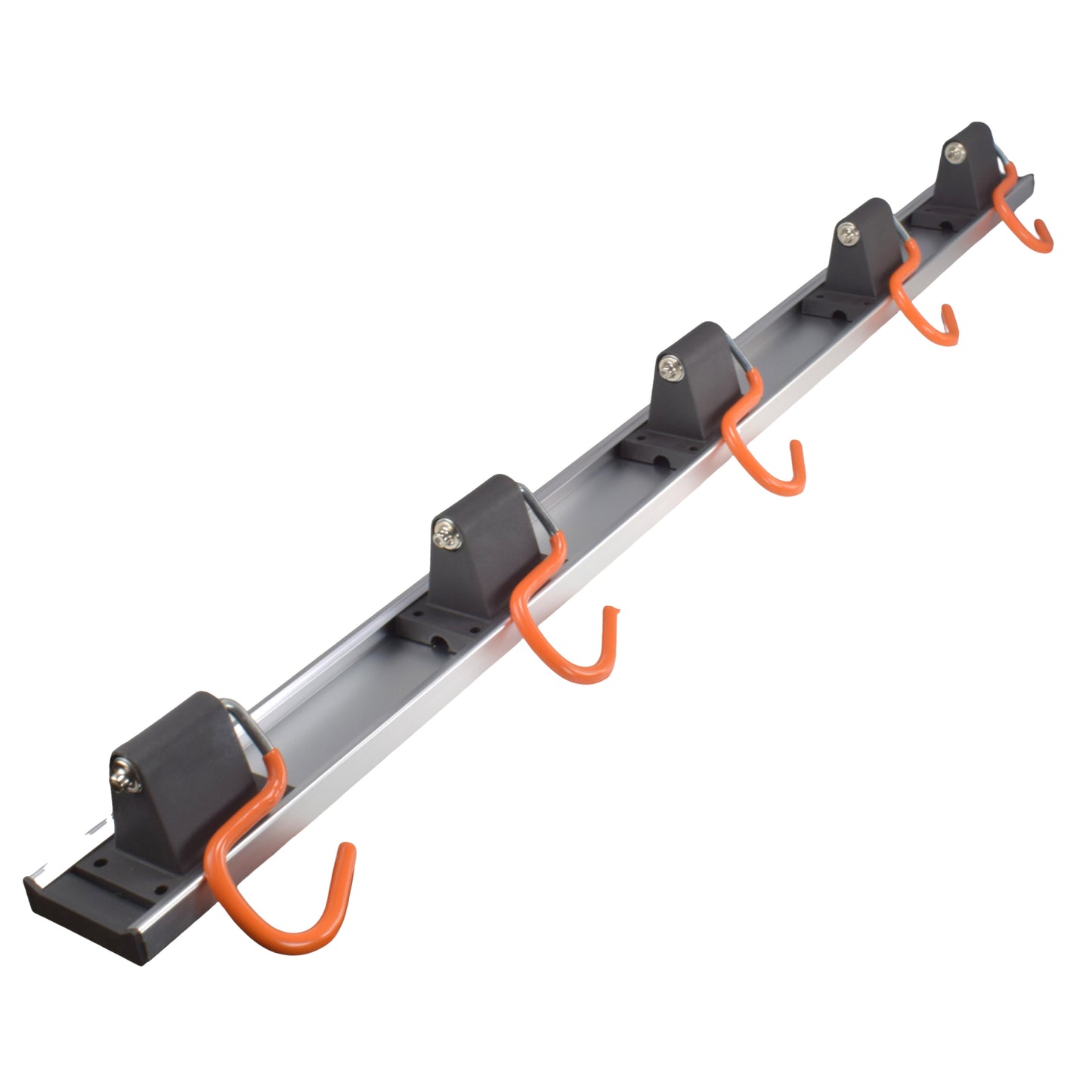 Wall Mount Tool Rack Rail with 5 x S Hanging Hooks