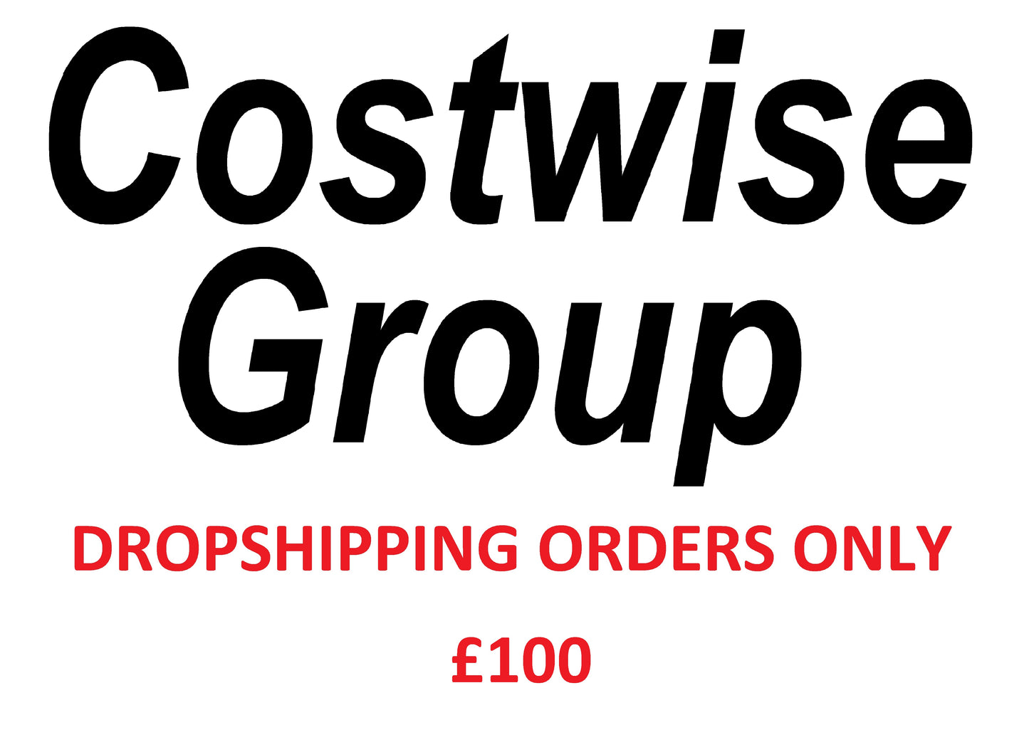DROPSHIPPING ORDERS ONLY