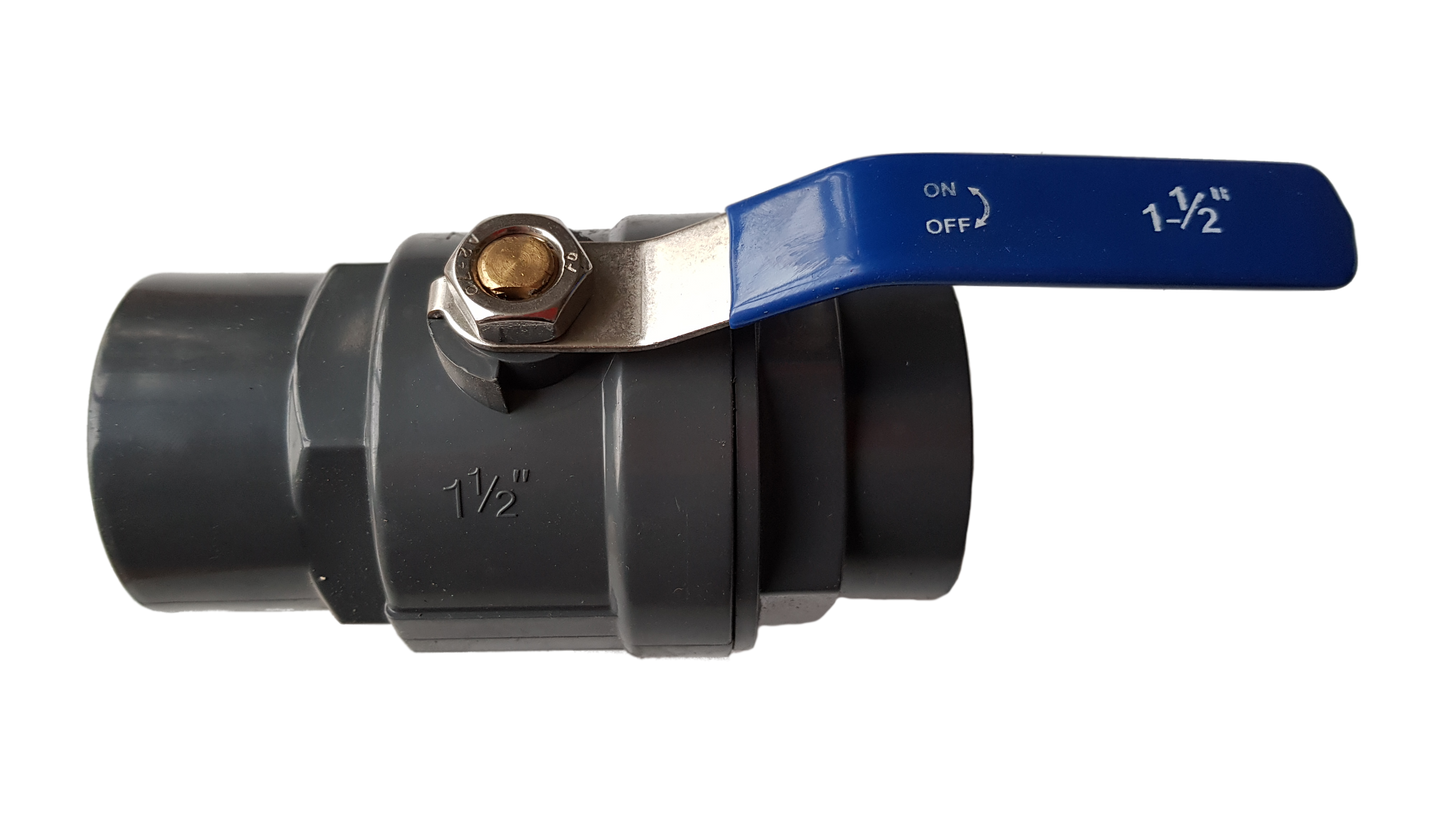 PP 1.5" BSPF Stopcock with Stainless Steel Ball Valve and Handle