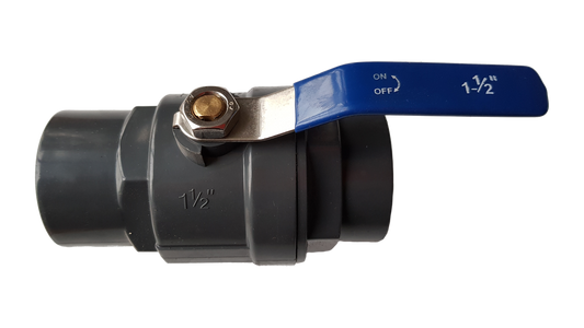 PP 1.5" BSPF Stopcock with Stainless Steel Ball Valve and Handle