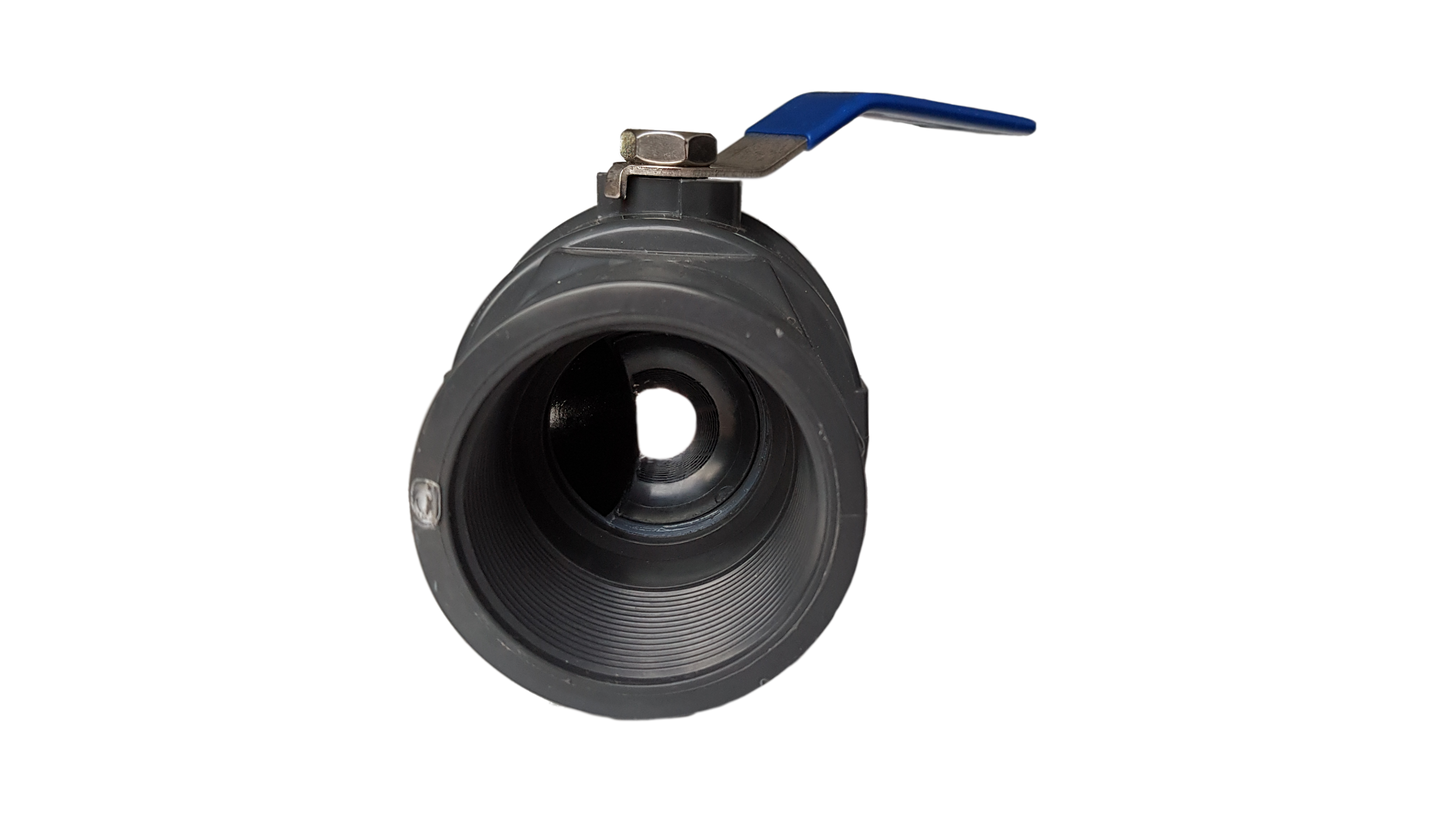 PP 1" BSPF Stopcock with Stainless Steel Ball Valve and Handle