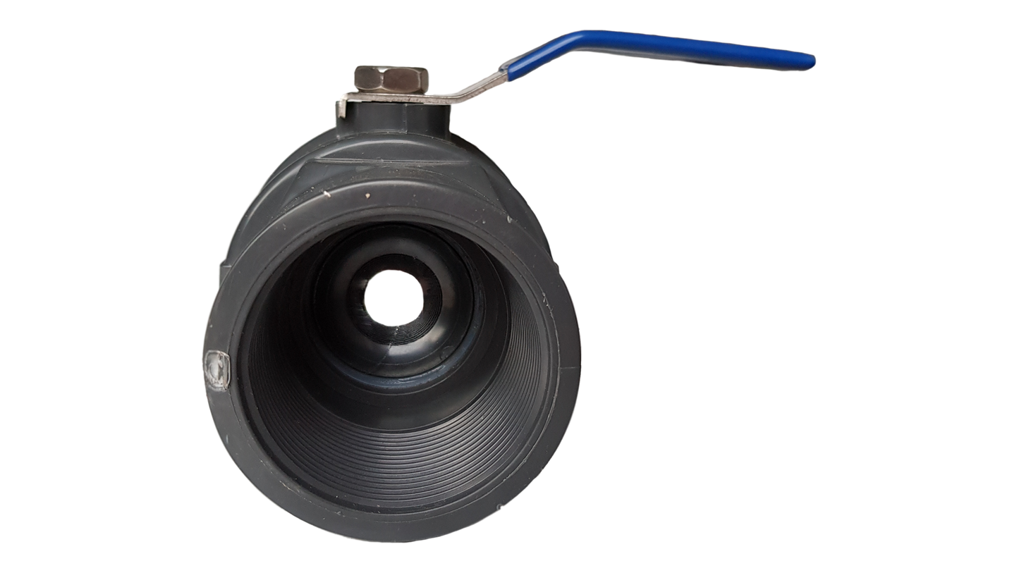 PP 1" BSPF Stopcock with Stainless Steel Ball Valve and Handle