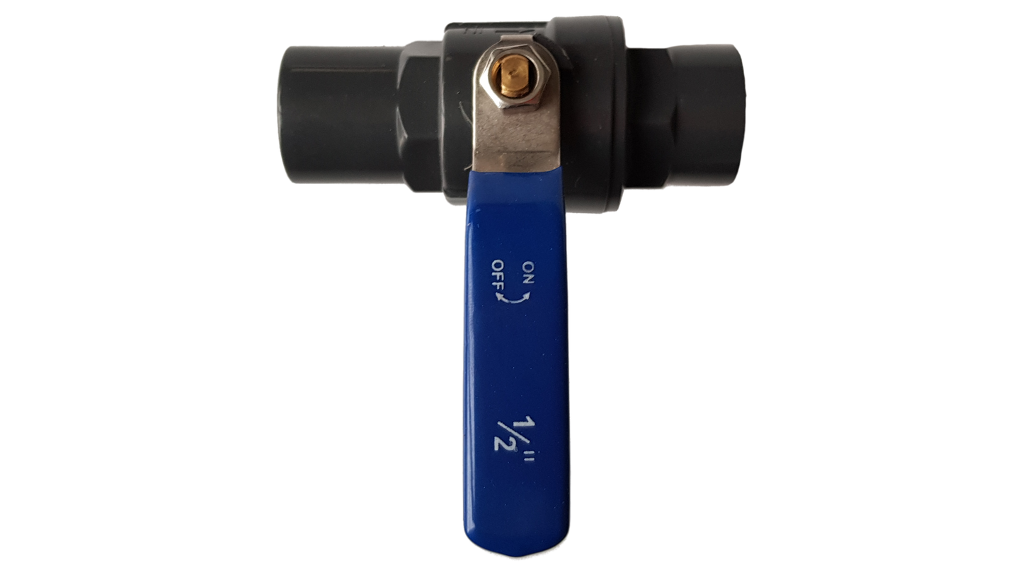 PP 1.5" BSPF Stopcock with Stainless Steel Ball Valve and Handle