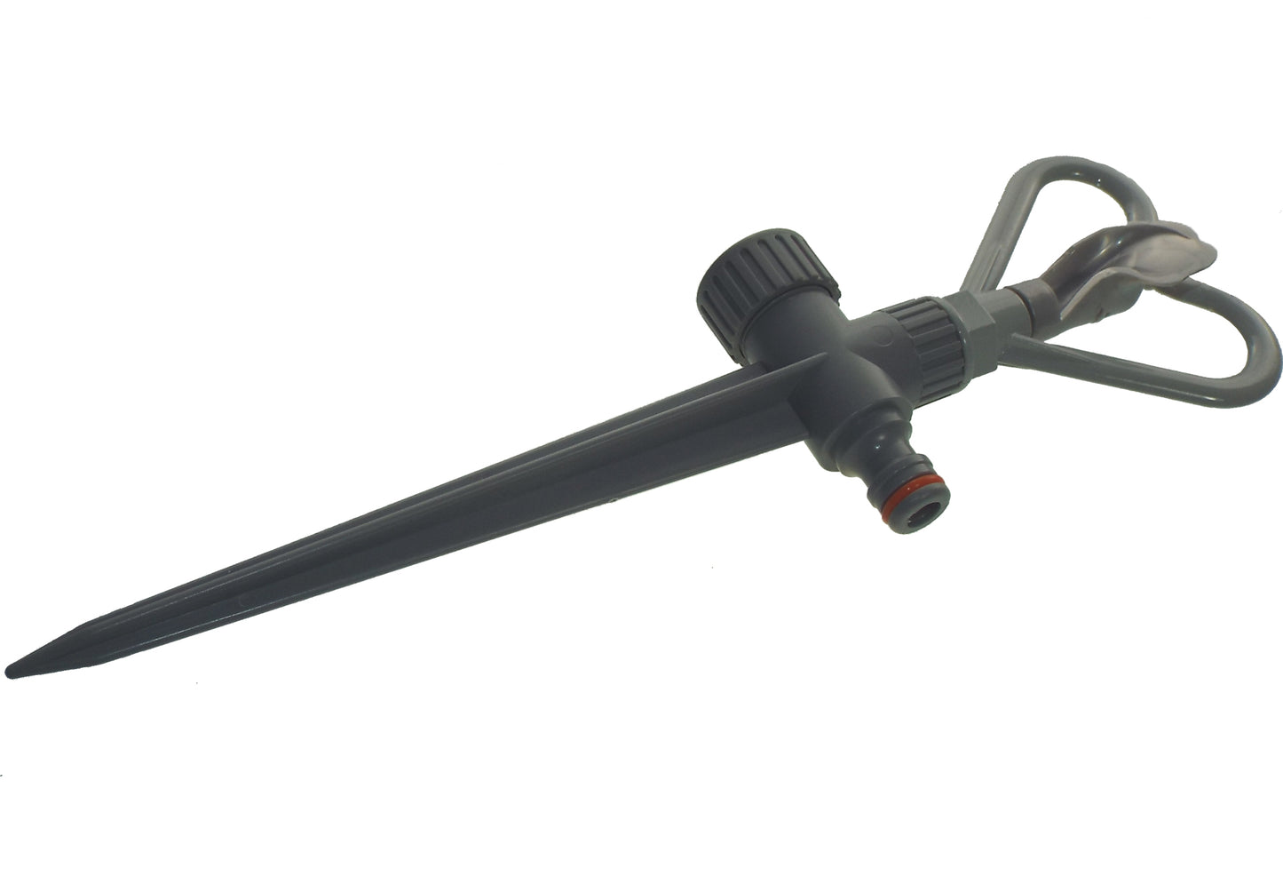 Rotary Butterfly Lawn Sprinkler on Spike De Luxe - White Line