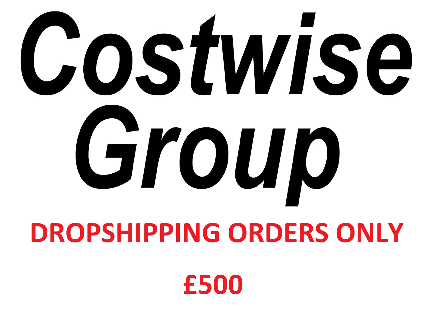 DROPSHIPPING ORDERS ONLY