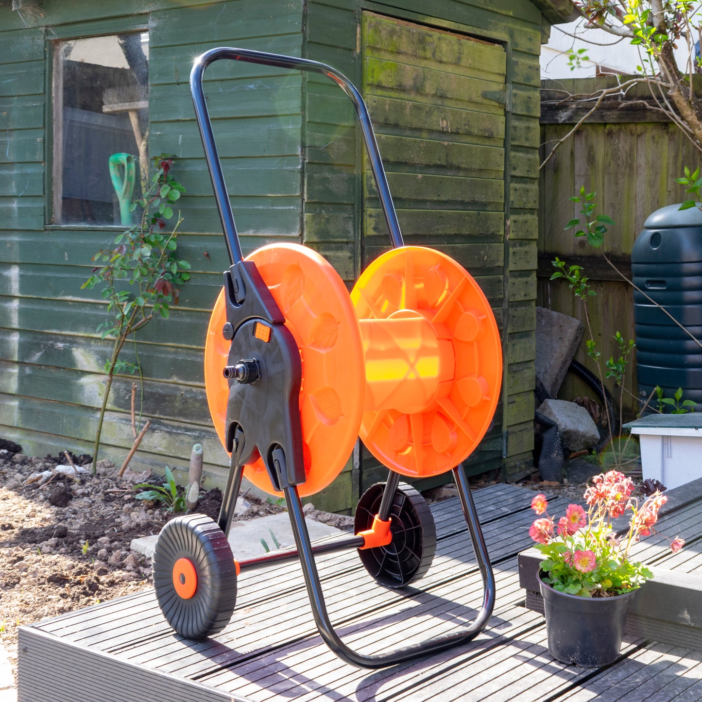 Hose Cart with Wheels for 60m 1/2" Garden Hose CW