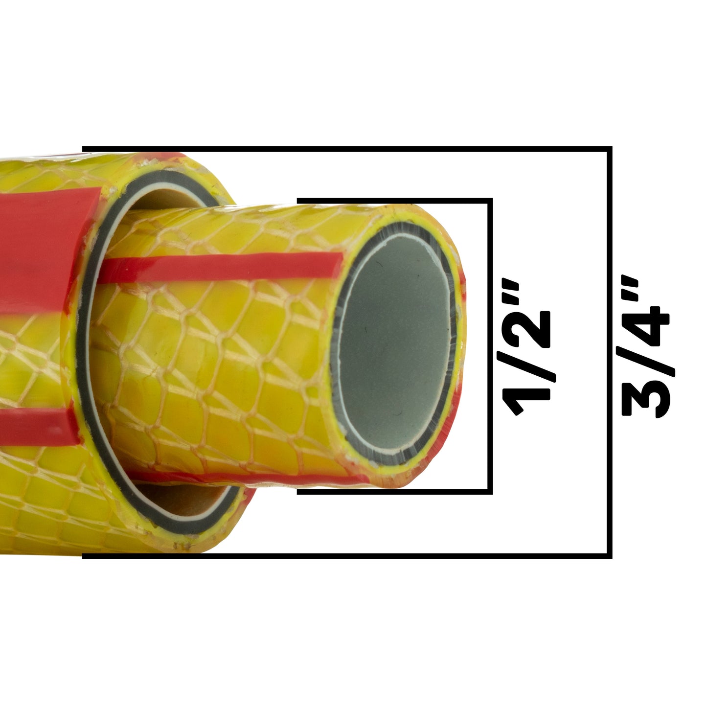 Premium Gold Garden Hose 6-Layer 3/4" Pipe